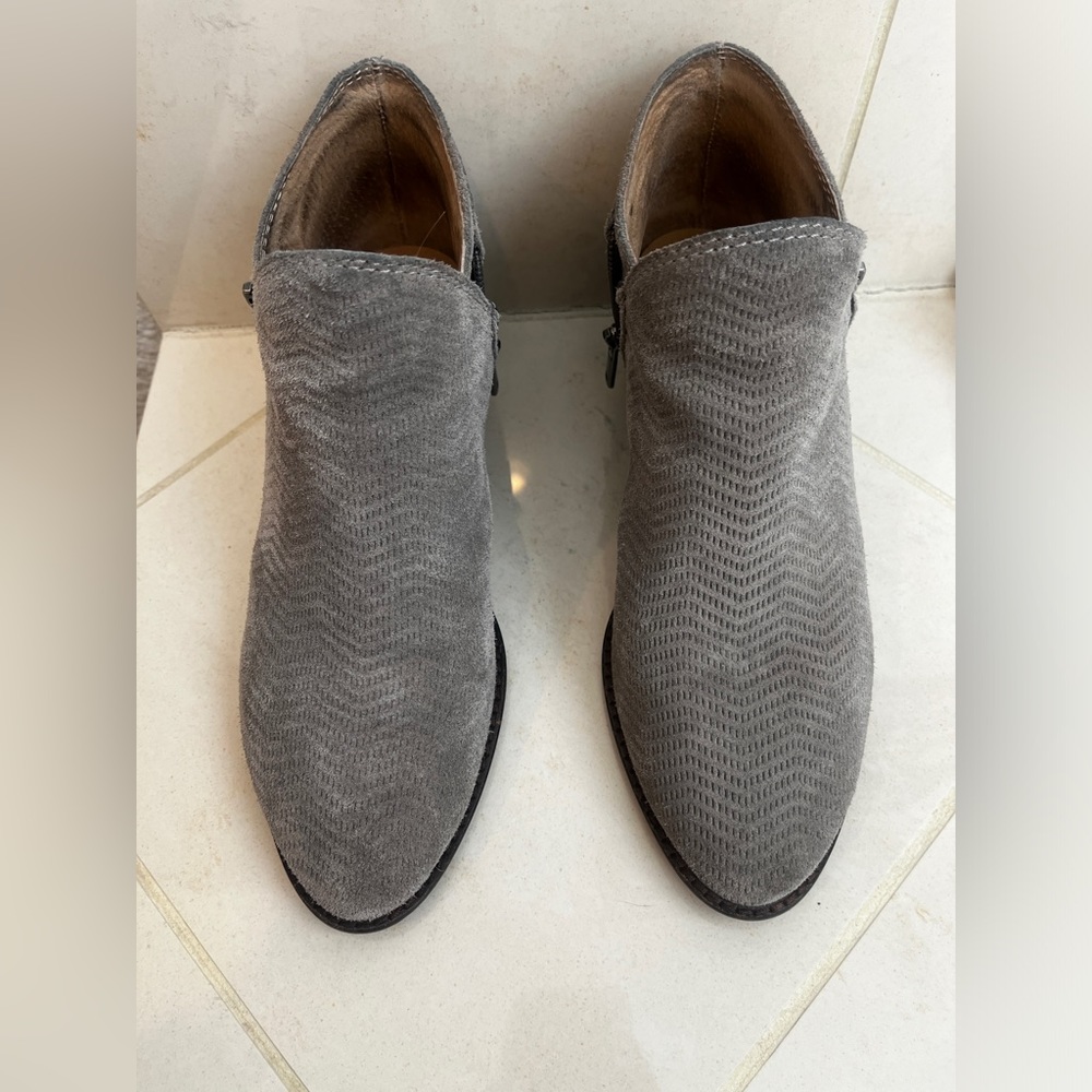 Lucky Brand grey ankle bootie.